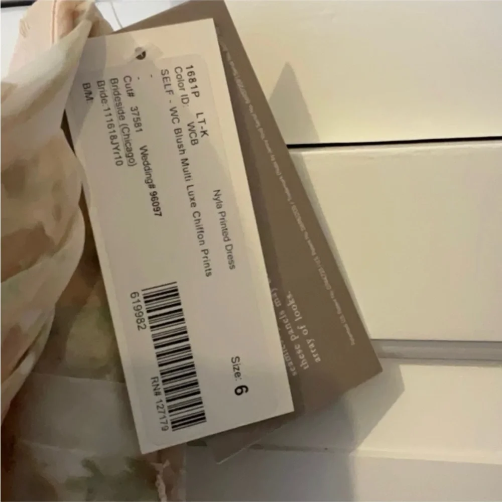 Jenny Yoo Floral Maxi Dress Gown - NWT - Size 6 - Picture 4 of 4